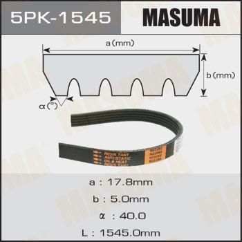 MASUMA 5PK-1545 - Поліклиновий ремінь autozip.com.ua