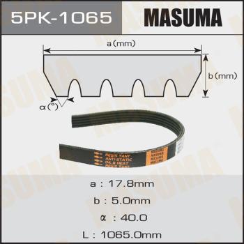 MASUMA 5PK1065 - Поліклиновий ремінь autozip.com.ua