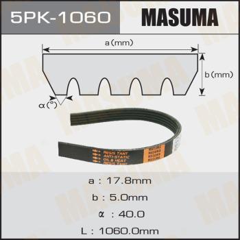 MASUMA 5PK1060 - Поліклиновий ремінь autozip.com.ua