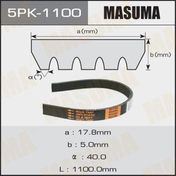 MASUMA 5PK-1100 - Поліклиновий ремінь autozip.com.ua