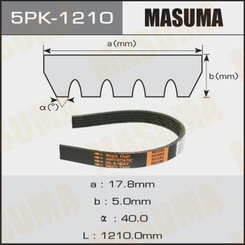 MASUMA 5PK1210 - Поліклиновий ремінь autozip.com.ua