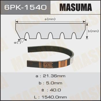 MASUMA 6PK1540 - Поліклиновий ремінь autozip.com.ua