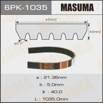 MASUMA 6PK1035 - Поліклиновий ремінь autozip.com.ua