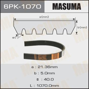 MASUMA 6PK1070 - Поліклиновий ремінь autozip.com.ua