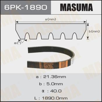 MASUMA 6PK1890 - Поліклиновий ремінь autozip.com.ua