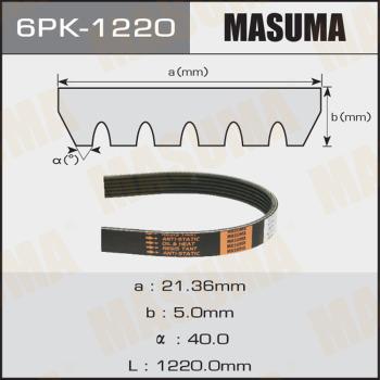 MASUMA 6PK-1220 - Поліклиновий ремінь autozip.com.ua