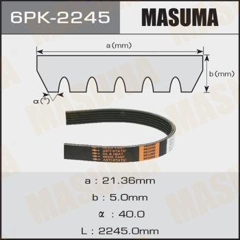 MASUMA 6PK2245 - Поліклиновий ремінь autozip.com.ua