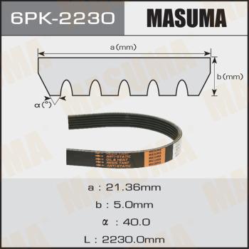 MASUMA 6PK2230 - Поліклиновий ремінь autozip.com.ua