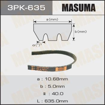 MASUMA 3PK-635 - Поліклиновий ремінь autozip.com.ua