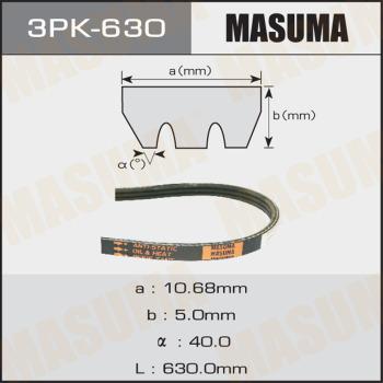 MASUMA 3PK630 - Поліклиновий ремінь autozip.com.ua