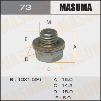 MASUMA 73 - Різьбова пробка, масляний піддон autozip.com.ua