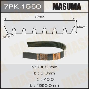 MASUMA 7PK1550 - Поліклиновий ремінь autozip.com.ua