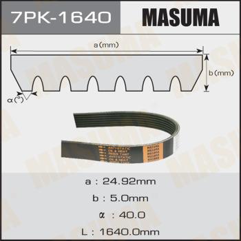 MASUMA 7PK-1640 - Поліклиновий ремінь autozip.com.ua