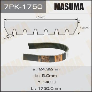 MASUMA 7PK1750 - Поліклиновий ремінь autozip.com.ua