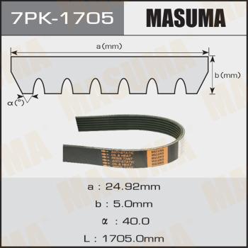MASUMA 7PK-1705 - Поліклиновий ремінь autozip.com.ua