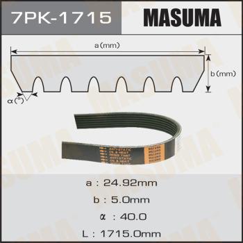 MASUMA 7PK-1715 - Поліклиновий ремінь autozip.com.ua