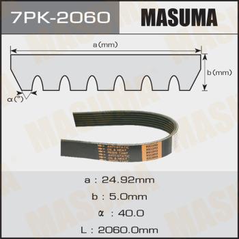 MASUMA 7PK-2060 - Поліклиновий ремінь autozip.com.ua