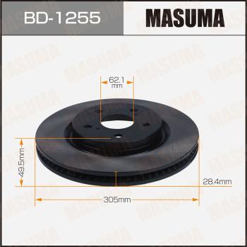MASUMA BD-1255 - Гальмівний диск autozip.com.ua