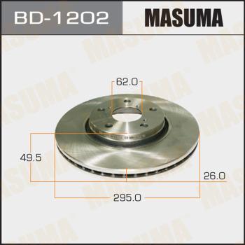 MASUMA BD-1202 - Гальмівний диск autozip.com.ua