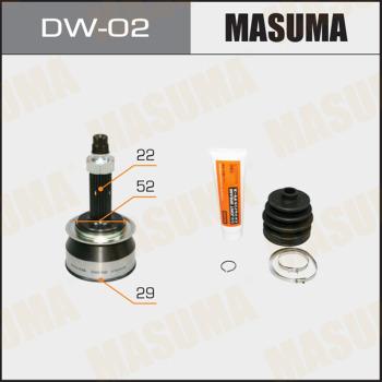 MASUMA DW-02 - Шарнір, ШРУС, приводний вал autozip.com.ua