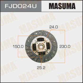 MASUMA FJD024U - Диск зчеплення autozip.com.ua