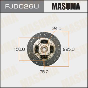 MASUMA FJD026U - Диск зчеплення autozip.com.ua