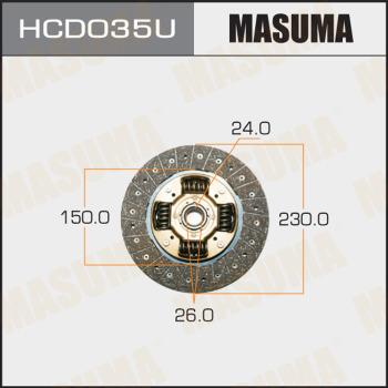 MASUMA HCD035U - Диск зчеплення autozip.com.ua