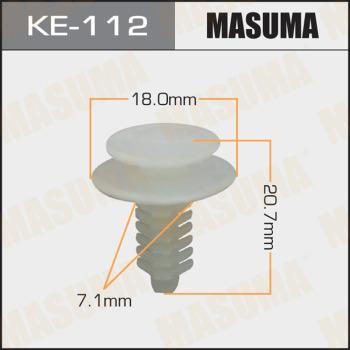 MASUMA KE-112 - Зажим, молдинг / захисна накладка autozip.com.ua