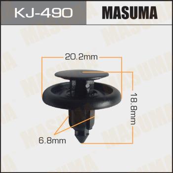 MASUMA KJ-490 - Зажим, молдинг / захисна накладка autozip.com.ua