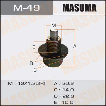 MASUMA M49 - Різьбова пробка, масляний піддон autozip.com.ua
