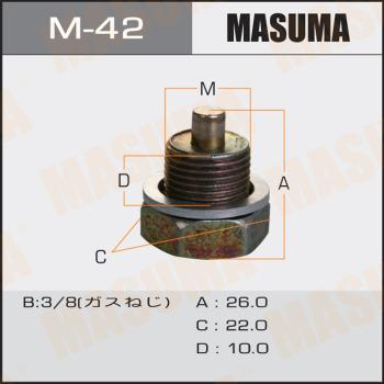 MASUMA M-42 - Різьбова пробка, масляний піддон autozip.com.ua