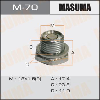 MASUMA M-70 - Різьбова пробка, масляний піддон autozip.com.ua