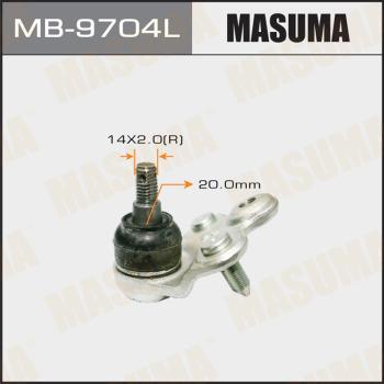 MASUMA MB-9704L - Шарова опора, несучий / направляючий шарнір autozip.com.ua