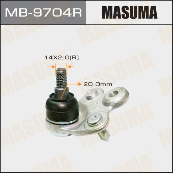 MASUMA MB-9704R - Шарова опора, несучий / направляючий шарнір autozip.com.ua
