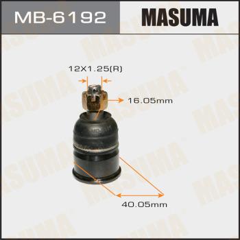 MASUMA MB-6192 - Шарова опора, несучий / направляючий шарнір autozip.com.ua