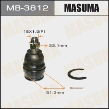MASUMA MB-3812 - Шарова опора, несучий / направляючий шарнір autozip.com.ua