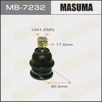 MASUMA MB-7232 - Шарова опора, несучий / направляючий шарнір autozip.com.ua