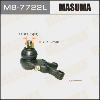 MASUMA MB-7722L - Шарова опора, несучий / направляючий шарнір autozip.com.ua