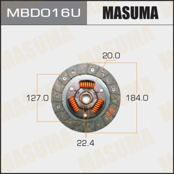 MASUMA MBD016U - Диск зчеплення autozip.com.ua