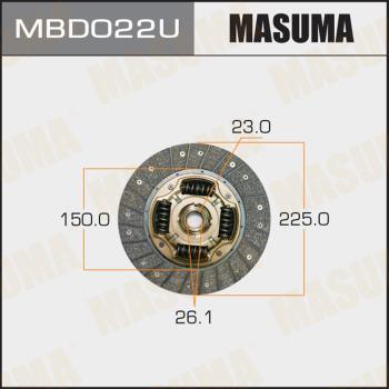 MASUMA MBD022U - Диск зчеплення autozip.com.ua