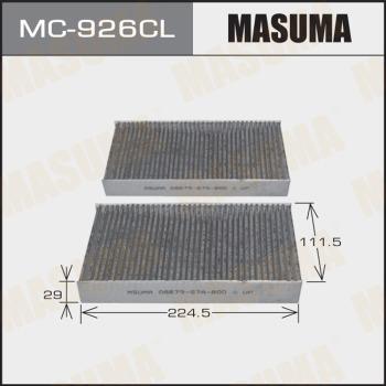 MASUMA MC-926CL - Фільтр, повітря у внутрішній простір autozip.com.ua