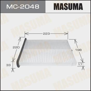 MASUMA MC-2048 - Фільтр, повітря у внутрішній простір autozip.com.ua