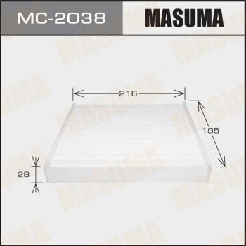 MASUMA MC-2038 - Фільтр, повітря у внутрішній простір autozip.com.ua