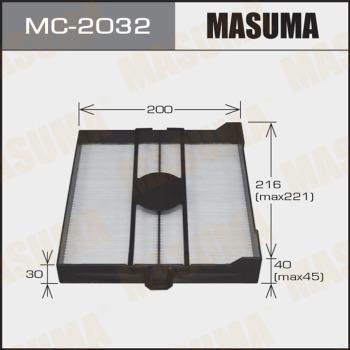 MASUMA MC-2032 - Фільтр, повітря у внутрішній простір autozip.com.ua