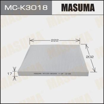 MASUMA MC-K3018 - Фільтр, повітря у внутрішній простір autozip.com.ua
