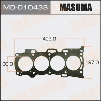 MASUMA MD-01043S - Прокладка, головка циліндра autozip.com.ua