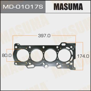 MASUMA MD-01017S - Прокладка, головка циліндра autozip.com.ua