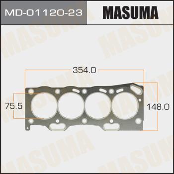 MASUMA MD-01120-23 - Прокладка, головка циліндра autozip.com.ua