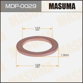 MASUMA MDP-0029 - Кільце ущільнювача, нарізна пробка мастилозливного отвору autozip.com.ua