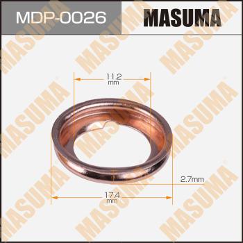 MASUMA MDP-0026 - Кільце ущільнювача, нарізна пробка мастилозливного отвору autozip.com.ua